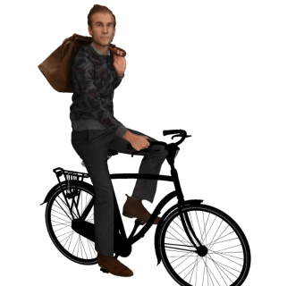 骑自行车的人精细人物模型 (4)